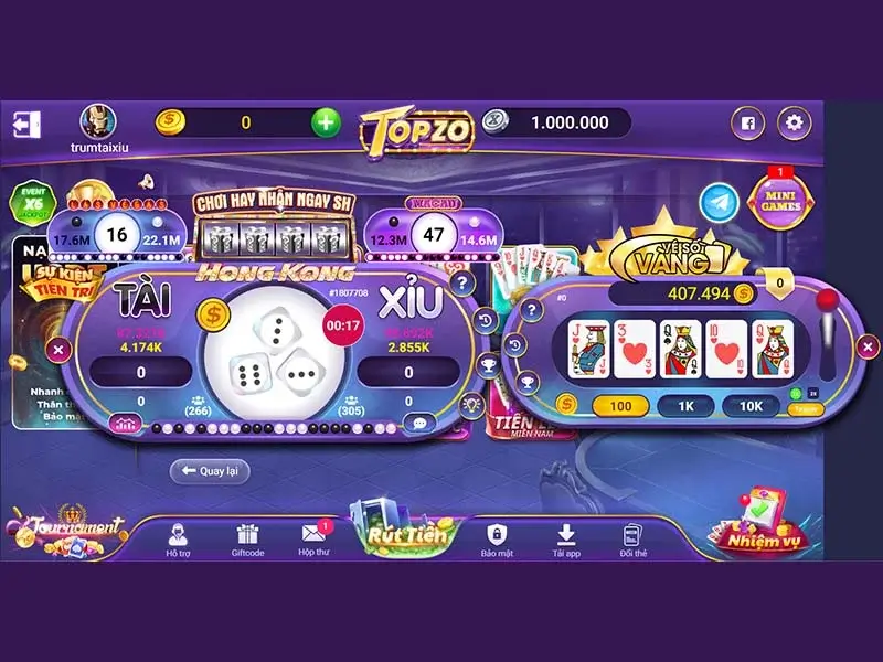 Cổng game bài đối thưởng số 1 Việt Nam gọi tên Topzo